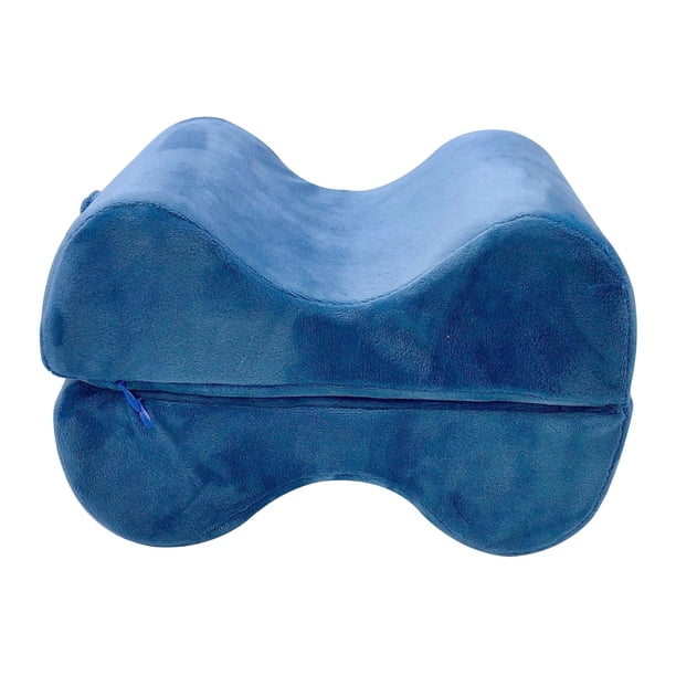 Almohada para las rodillas, almohada para el embarazo, funda extraíble y lavable para las piernas, para mujeres mayores que duermen de lado Azul BLESIY Almohada de rodilla