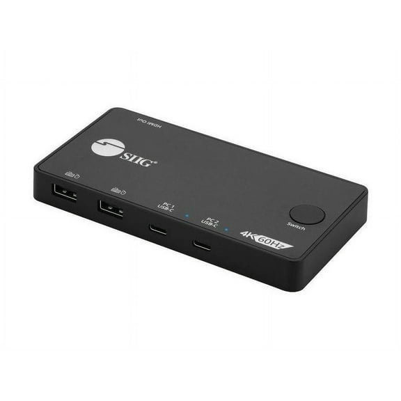 SIIG 2x1 USB-C 4K Video KVM Switch CEKV0B11S1