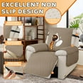 thumbnail image 2 of Ystyle 100% Waterproof Recliner Chair Cover Stretch Couch Cover for Recliner Chair Washable Slipcover Furniture Protector for Dogs,Pet Cats,Light Coffee, 2 of 6