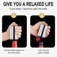 thumbnail image 4 of EGNMCR Bottle Opener Automatic Beer Bottle Can Opener Magnet Stainless Steel Push Down Opener Cool Kitchen Gadgets Accessories Projector Light, 4 of 5