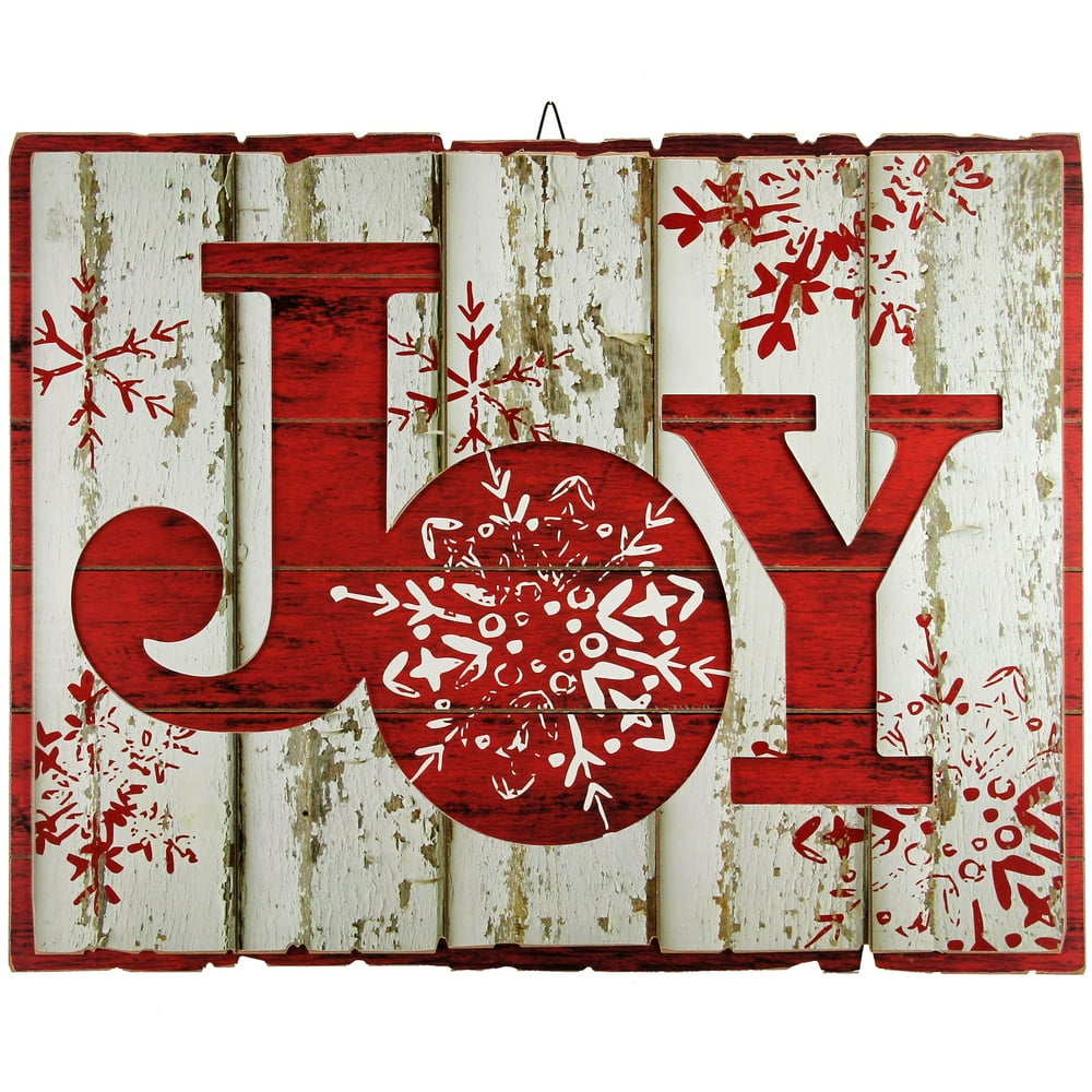 HOLIDAY TIME JOY DISTRESSED WOOD SIGN, 23 X 18 INCH  Walmart.com