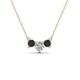 thumbnail image 2 of 1 Carat 3 Stone Gold Diamond Necklace For Women - Fascinating Diamonds, 2 of 53
