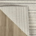 thumbnail image 3 of HomeRoots 558381 7 x 10 ft. Abstract Rectangle Area Rug, Gray & Ivory, 3 of 10