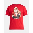 thumbnail image 2 of Christmas Men's and Big Men's Santa's New Bag Graphic Tee from Holiday Time, Sizes S-3XL, 2 of 2