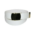 thumbnail image 2 of CTM Kids' Cotton Adjustable Belt with Brass Clamp Slide Buckle (Pack of 2), 2 of 4
