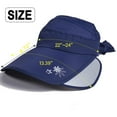 thumbnail image 2 of Sombrero de visera de ala ancha para mujer, gorra de visera de golf, sombrero de protección solar para playa, jardín, tenis, correr, sombrero parasol, 2 of 7