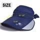 thumbnail image 2 of Sombrero de visera de ala ancha para mujer, gorra de visera de golf, sombrero de protección solar para playa, jardín, tenis, correr, sombrero parasol, 2 of 7