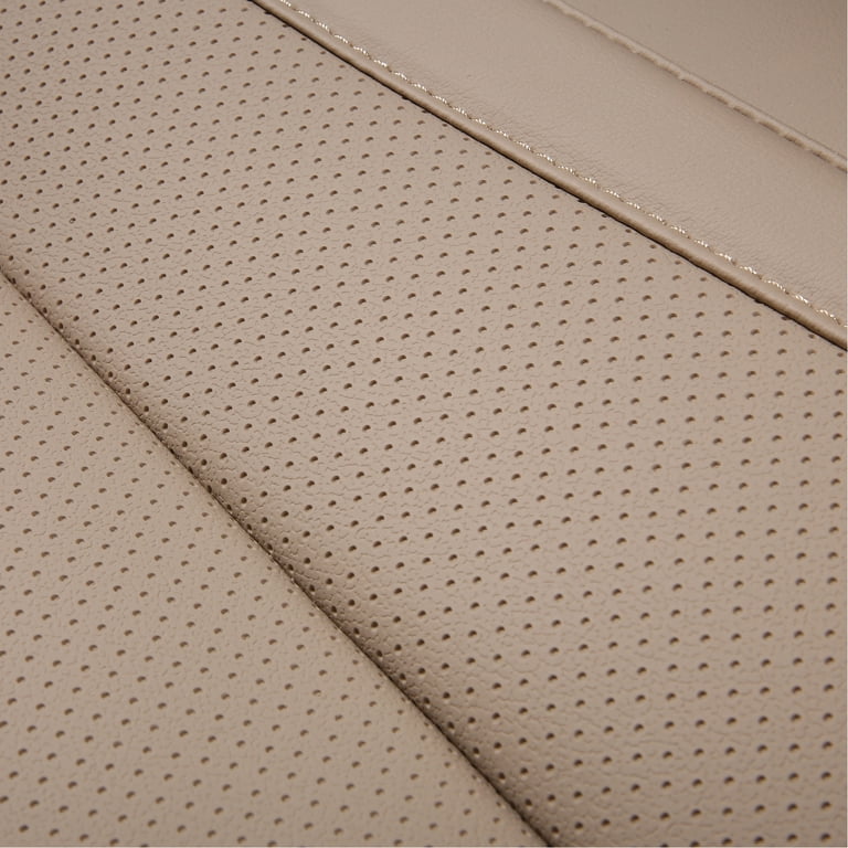 Coverado Beige Premium Leather Rear Seat Cover photo 2