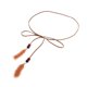 thumbnail image 5 of Cuerda de cintura retro Cinturón de cintura Cintura delgada Estilo vintage para niñas Bronceado suave Colcomx Cinturón de cuerda de cintura para mujer ajustado, 5 of 6