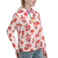 thumbnail image 6 of Lsque Milk Tea5 Pattern Casual Women's Hoodie,Hooded Sweatshirt with Kangaroo Pocket,Pullover Hoodie with Eye-catching Drawstrings-Small, 6 of 7
