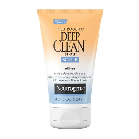 Neutrogena Deep Clean Gentle Daily Facial Scrub, Oil-Free Cleanser 4.2 fl. Oz
