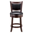 thumbnail image 2 of Ball & Cast Swivel Counter Height Barstool 24 Inch Seat Height Cappuccino Set of 2, 2 of 5
