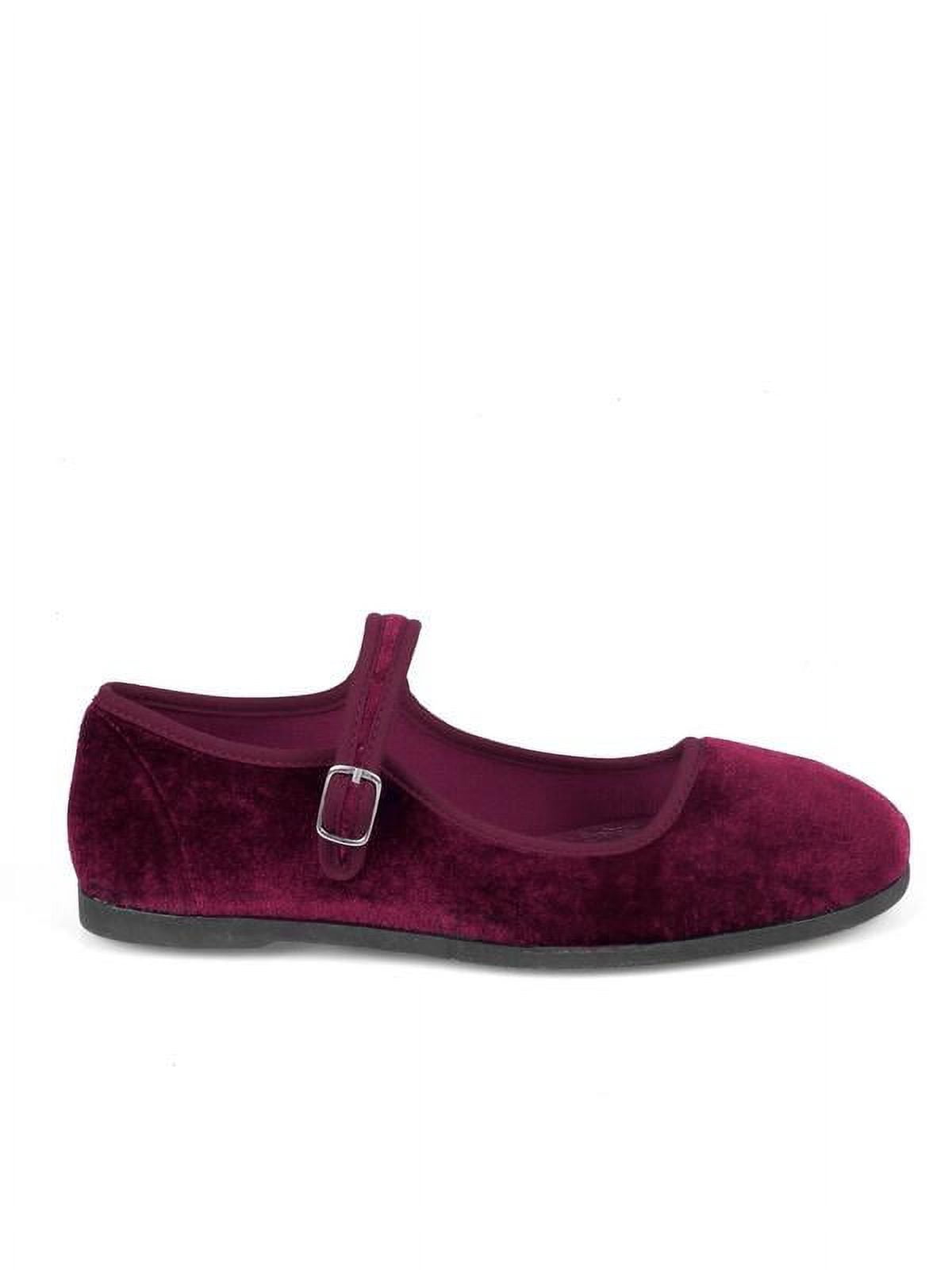 Nature Breeze Mary Jane Women's Flats in Wine