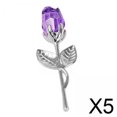 thumbnail image 1 of Figura de mesa,Regalo de flor de rosa de cristal para su esposa e hija,Regalo romántico de San Valentín para mujeres, y hermanas,Regalo de aniversario de boda con flores, 1 of 8