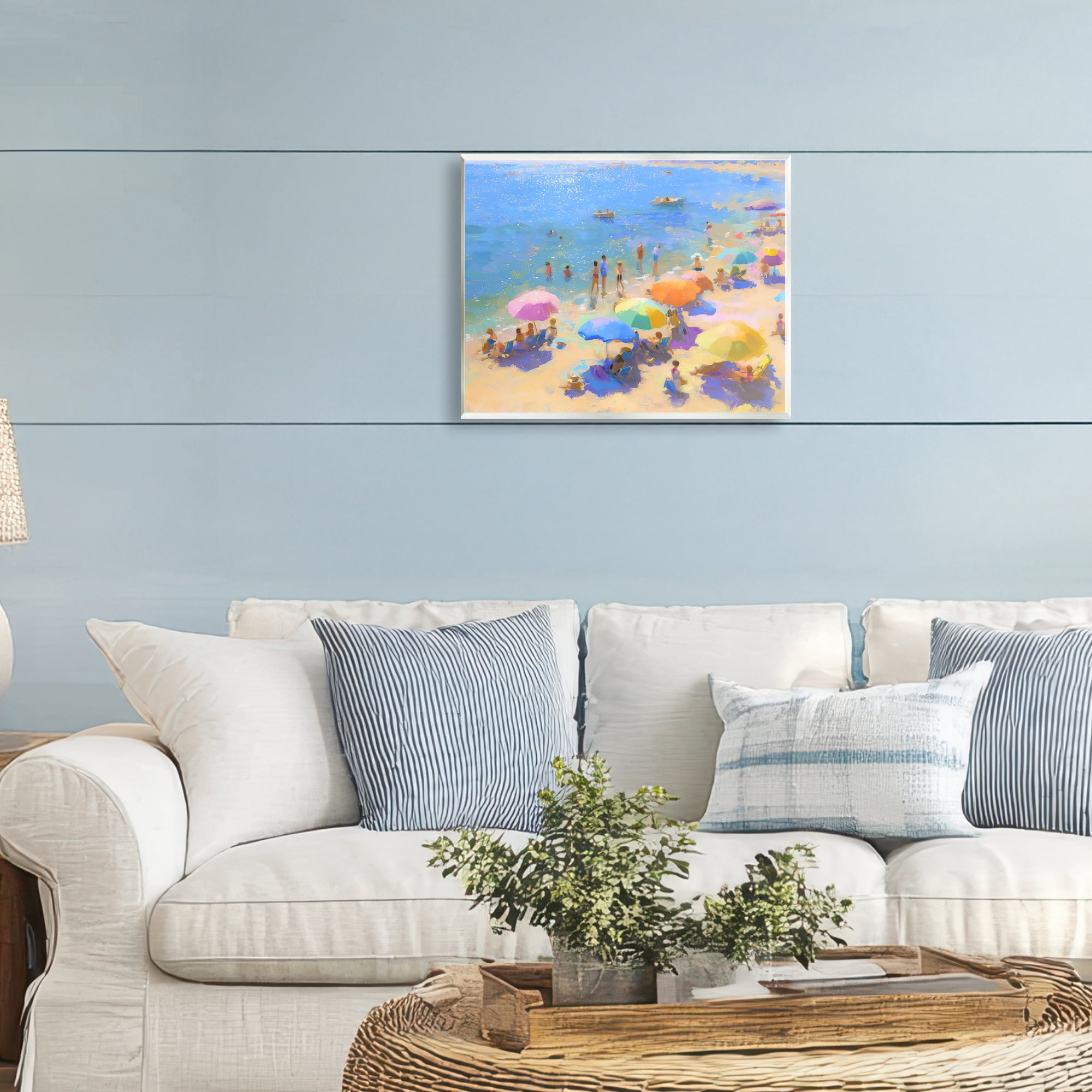 Stupell Industries Colorful Day at Beach Wall Plaque Art, design by LSR Design Studio