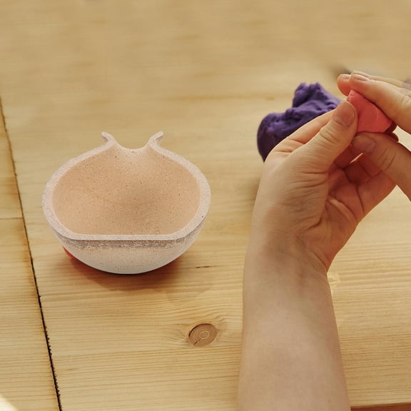 LABELEPH Diy Half Vase Flower Pot Mold 6Pcs Khaki for Safe Material Projects