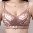 thumbnail image 2 of Sngxgn Women's Smoothing with Seamless Stretch Wireless Lightly Comfort Bra(Khaki,38), 2 of 4