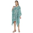 thumbnail image 3 of Moomaya WoMen's Short Hoodie Kaftan Loose Tunic Kimono Sleeve Mini Beach Cover Up Dress, 3 of 7