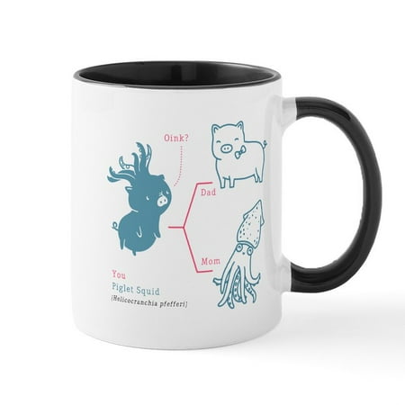 

CafePress - Piglet Squid Mug - 11 oz Ceramic Mug - Novelty Coffee Tea Cup