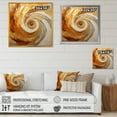 thumbnail image 5 of Designart "Shimmering Beige Pottery Circles I" Abstract Spirals Picture Framed Wall Art Living Room, 5 of 5