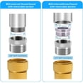 thumbnail image 4 of WWS-Faucet Adapter with Aerator, Garden Hose to Sink Faucet Adapter, Kitchen and Bathroom Faucet Hose Adapter, Sink to Hose Adapter with 3/4" GHT Thread, Brass Chrome, 4 of 4