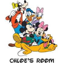 Friends Happy Cartoon Customized Wall Decal - Custom Vinyl Wall Art - Personalized Name - Baby Girls Boys Kids Bedroom Wall Decal Room Decor Wall Stickers Decoration Size (10x8 inch)