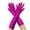 Hot Pink, variant on Ljudmp Womens Shiny Metallic Long Gloves Full Finger Opera Gloves for Rave Party Costume Performances Wedding Evening Prom Black