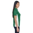 thumbnail image 3 of Ladies' Cool & Dry Sport Two-Tone Polo - FOREST GRN/ WHT - M, 3 of 3