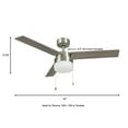 thumbnail image 6 of Hampton Bay Montgomery II 44 in. Indoor Brushed Nickel Ceiling Fan with Light, 6 of 7