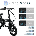 thumbnail image 6 of 14" Compact Electric Bike, 20 MPH, Dual Disc Brake, Portable and Comfort, Foldable E-Bike for Adults, 6 of 11