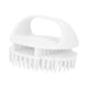 thumbnail image 2 of Cepillo masajeador de cuero cabelludo para hombres y mujeres, cepillo de champú ergonómico para ducha. Blanco, 2 of 9
