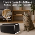 thumbnail image 3 of Magma Life Set de 3 Botes de Basura de Plástico Magma Life, Capacidad 11 Litros, Tamaño 22x15.5x33 cm, Resistentes e Impermeables, Blanco Negro y Gris, Diseño Moderno para Baño, Cocina u Oficina, 3 of 6