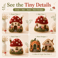 thumbnail image 3 of Whimsical Village 3D Fabric Poke Art Kit, 3D Fabric Poke Art Kit for Adults, Poke Art Craft Kit with Pre-Cut Fabric Pieces, No Sew Cottage DIY Embroidery Wall Decoration, 3 of 6