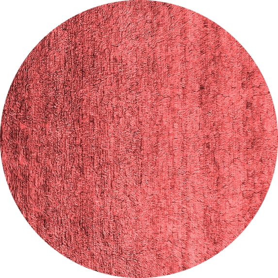 Ahgly Company Indoor Round Oriental Red Industrial Area Rugs, 3' Round