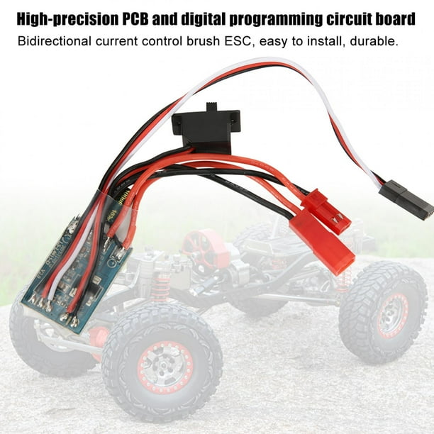 Controlador de velocidad bidireccional accesorio de repuesto de piezas de coche RC accesorios ESC RC para montar las piezas para coche de Control remoto ANGGREK Otros