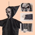 thumbnail image 4 of ¡Campaña con descuento!Decoración de Halloween, espantapájaros gritando, colgante de fantasma con Control de voz, colgante de sonido, Casa Encantada, 4 of 5