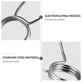 thumbnail image 2 of 4Pcs Barbell Spring Clips Stainless Steel Barbell Collars Replacement Barbell Clamps Barbell Collar Clips, 2 of 9