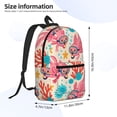 thumbnail image 2 of 17in Backpack With Pocket Adjustable Shoulder Strap Large Capacity Zipper Opening And Closing Double Pull Head Zipper For Work Travel Sports Tropical Reef Axolotls - Bright Vacation, 2 of 8