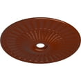 thumbnail image 3 of 36 5/8"OD x 3 5/8"ID x 2 3/8"P Galveston Ceiling Medallion (Fits Canopies up to 4 3/4"), Hand-Painted Firebrick, 3 of 6