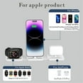 thumbnail image 4 of 3 in 1 Foldable Wireless Charger Station Travel Charger Charging Dock Stand For iPhone 14 13 12 11 X Pro Max iWatch 9 8 7 6 5 4 3 2 AirPods 3/2/Pro, 4 of 12