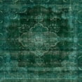 thumbnail image 1 of Ahgly Company Indoor Square Abstract Deep Teal Green Abstract Area Rugs, 5' Square, 1 of 6