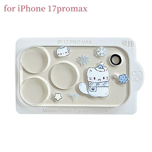 Cartoon Smartphone Camera Lens Protector for iPhone 17 Pro Max, Tempered Glass Anti-Scratch Back Camera Protector