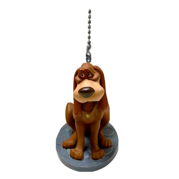 Lady & Tramp Trusty Dog PVC Fan Lamp Light Pull Chain Figure Figurine 4” Rare
