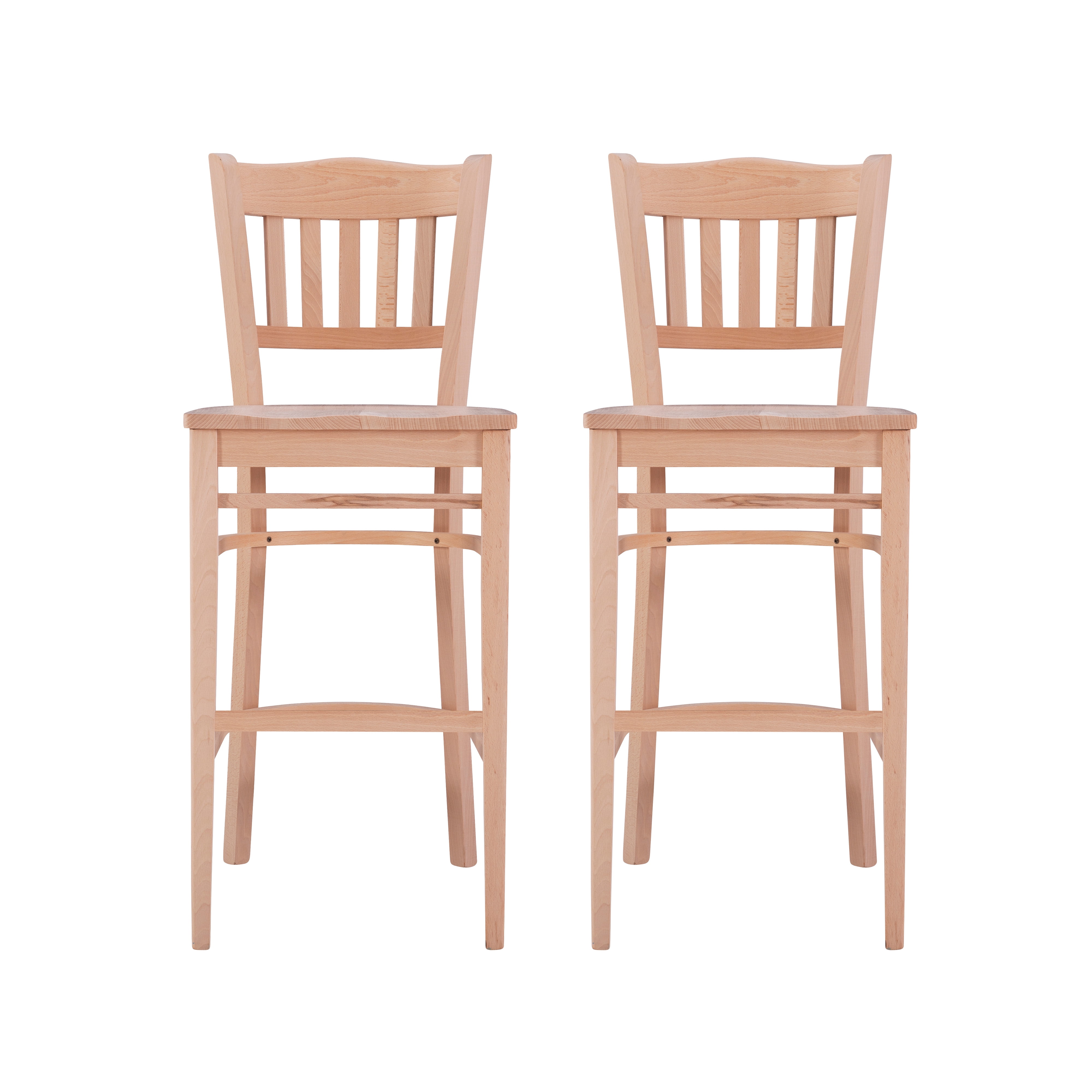 Linon Ashfield Bar Stools, 30" Seat Height, Set of 2, Unfinished
