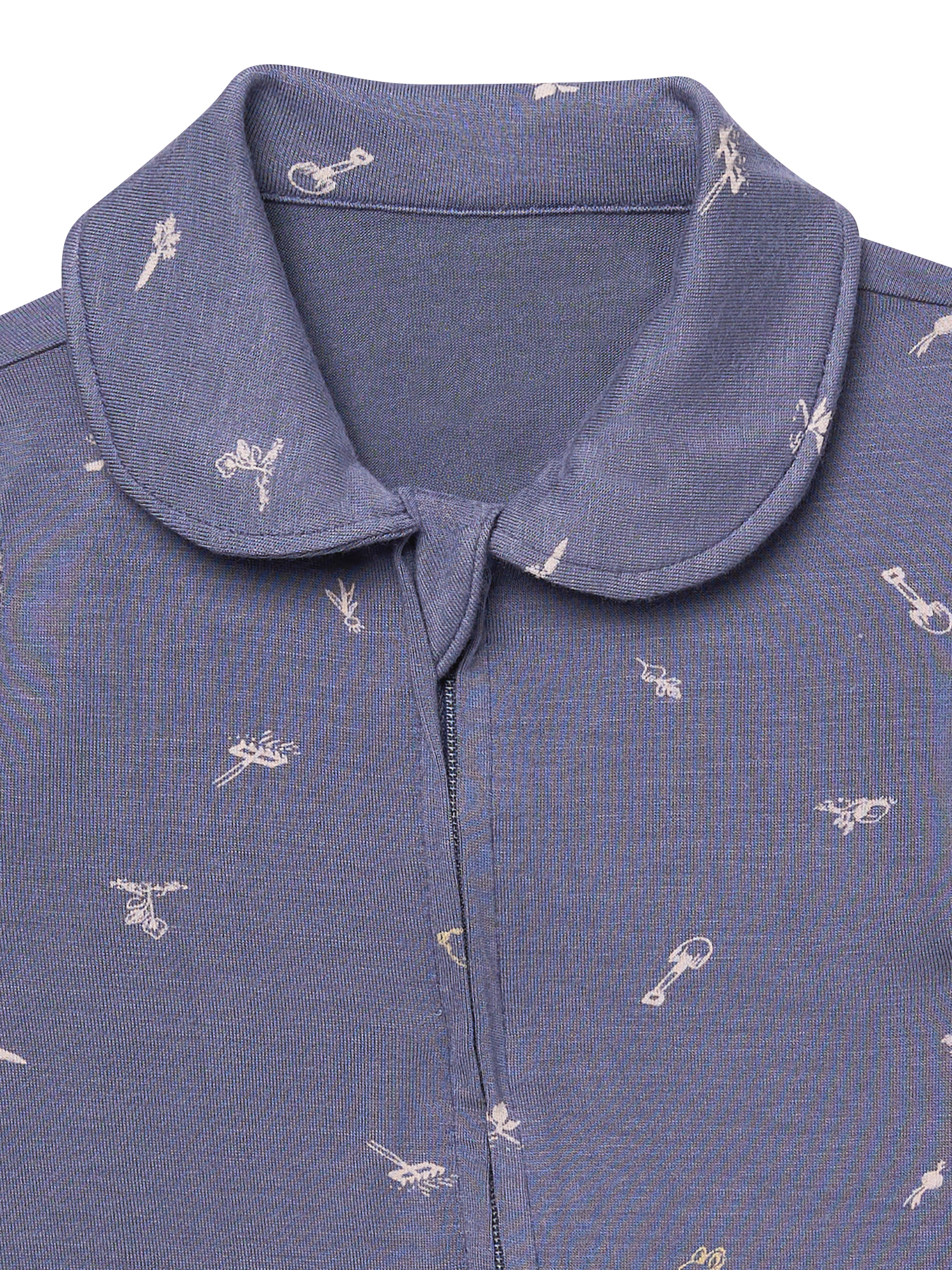 Modern Moments by Gerber Baby Neutral Super Soft Viscose Peter Pan Collar Coverall, Sizes Newborn - 24 Months