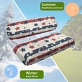 thumbnail image 6 of Yuyamidu Star American Flag Golf Cart Seat Covers 2 PCS Backrest Cover Bench Cover for Club Car Golf Cart Seat Cushion, 4th of July, 6 of 8