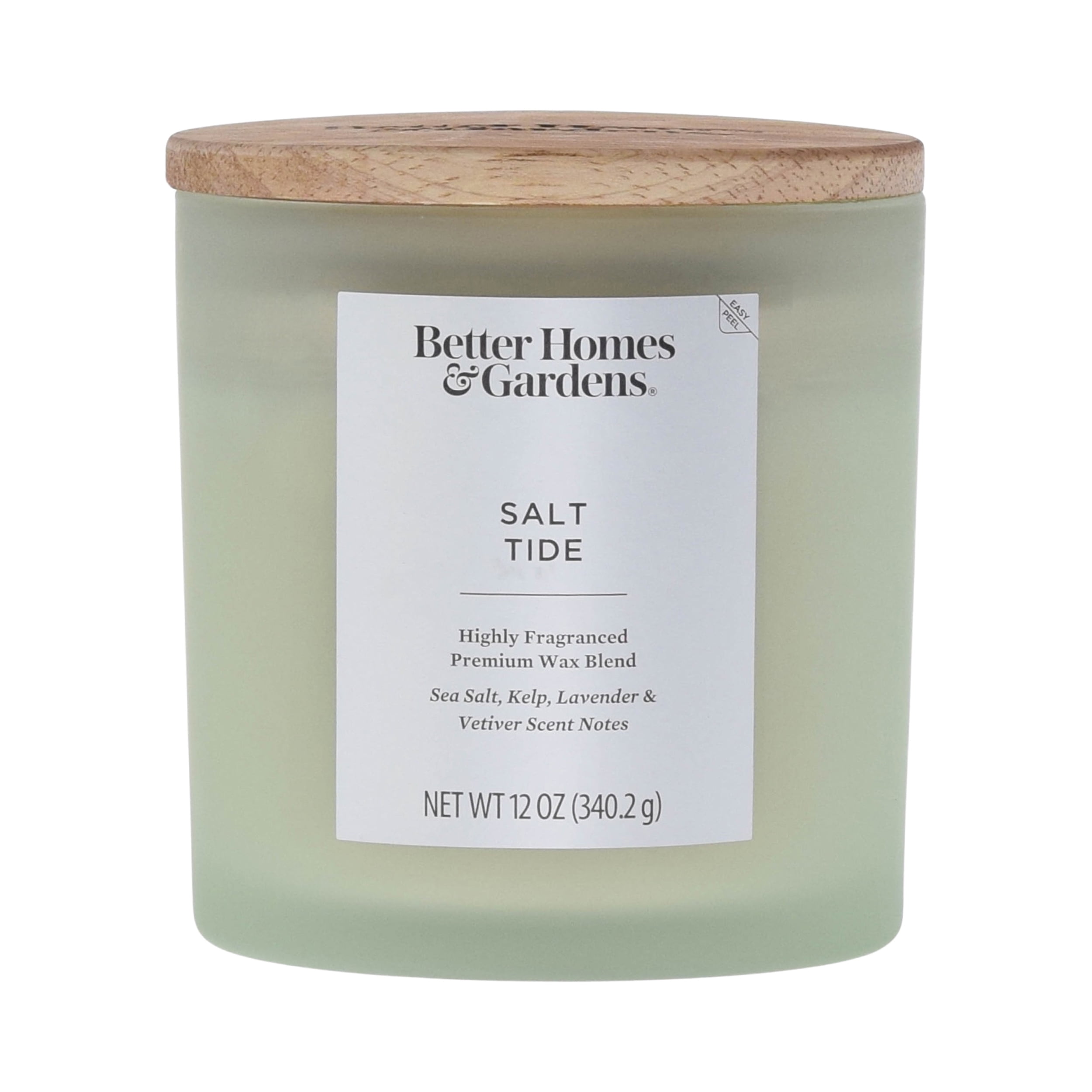 (2 pack) Better Homes & Gardens Salt Tide Scented Frosted 2-Wick Candle, 12 oz