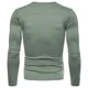 thumbnail image 4 of Hombres Fitness Jogging Pullover Cuello redondo Color sólido Slim Top T-shirt Pompotops oipoqjl8128, 4 of 9
