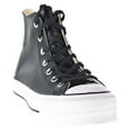 thumbnail image 2 of Converse Chuck Taylor All Star Platform Leather High Top Women's Shoes Black 561675c, 2 of 6