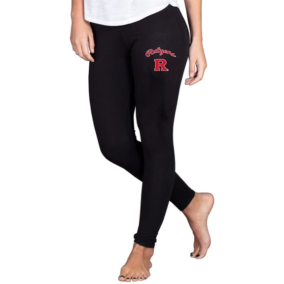 Women's Concepts Sport Black Rutgers Scarlet Knights Fraction Essential Leggings